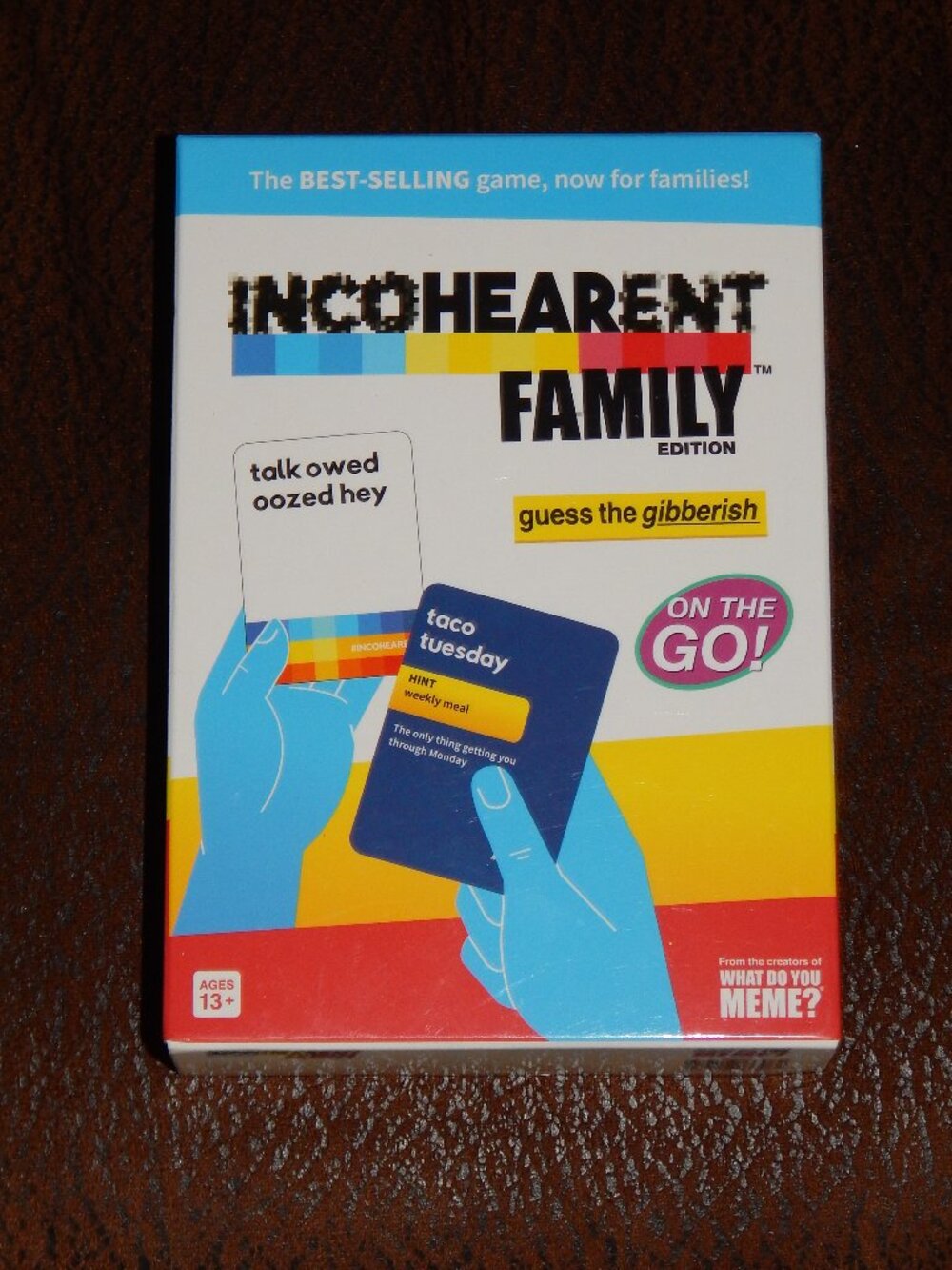 NEW Incohearent Family Edition Guess the Gibberish On The Go Travel Card Game